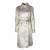 Dolce & Gabbana gold & ivory pied de poule trench coat 