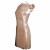 Nassos cowl neck metallic gold dress 