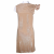 Nassos cowl neck metallic gold dress 