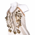 Pinko halter neck boho coin beaded top