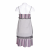 Christina Effe empire line knit dress with ruffles 