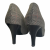 Danos canvas checked pumps with crystal embellished flower