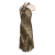 Nuvola halterneck animal print silk dress