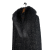 Classic tweed wool coat with fur shawl