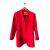 Lynne fitted open long neoprene blazer