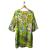 Devotion flower print silk blend kaftan dress
