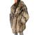 Unbranded silver fox full skin fur coat