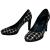 Barbara Taddei pied de poule canvas pumps