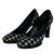 Barbara Taddei pied de poule canvas pumps