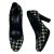 Barbara Taddei pied de poule canvas pumps