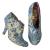 Mutiny by Irregular Choice canvas lace embellished ankle boots 