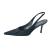Haralas crepe satin slingback pumps