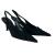 Haralas crepe satin slingback pumps