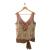 Tracy Reese flower embroidered silk beaded top 