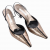 Diego Dolcini pointed bi-colour slingback pumps