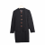 Polymeros round neck tailored single breasted skirt suit 