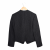 Polymeros round neck tailored single breasted skirt suit 