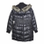DKNY 3/4 hooded puffer coat 