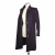 Leon & Harper tailored single breasted wool blend coat with epaulets