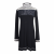 Beate Heymann turtleneck loose fit fluid dress with jacquard details 
