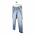 Diesel denim mid rise pants with suspenders 