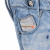 Diesel denim mid rise pants with suspenders 