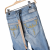 Diesel denim mid rise pants with suspenders 