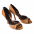 Enzo Angiolini crystal and stud embellished peep toe pumps