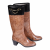 Borbonese rubber wellington boots with Bourbon pattern